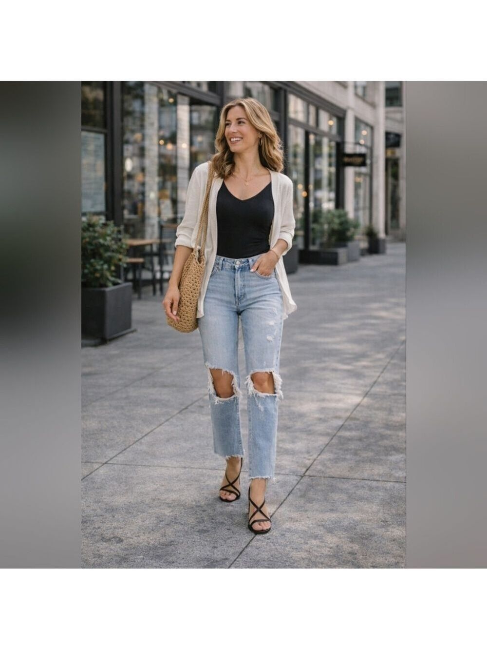 Free People We The Free Maggie Distressed Light Wash Jeans | Women’s 29 | New